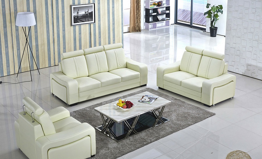 Fargo 3 Seater Leather Sofa